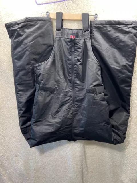 Swiss Tech Boys Snow Bib Size XXL 18 Black Water Repellant Swisstech Winter Wear