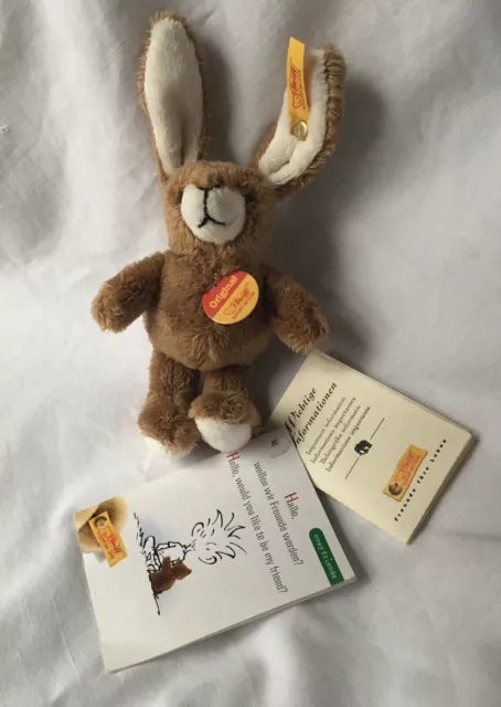 Steiff Rabbit Keyring With Tags