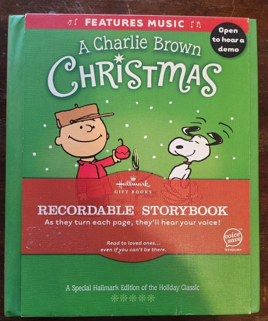 HALLMARK PEANUTS A Charlie Brown Christmas RECORDABLE STORYBOOK 2011