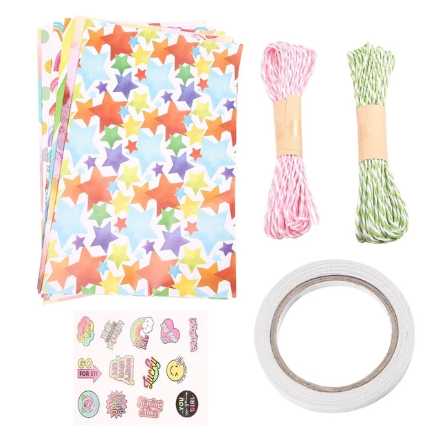 Arco Iris Cumpleaños Regalo Papel, Niños Regalo Reciclable Nacimiento Q6E1