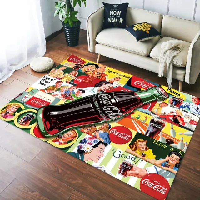 Coca Cola Rug,Coke Rug,Vintage RugRetro Rug,Area Rug,Custom Rug,Coca Cola Carpet