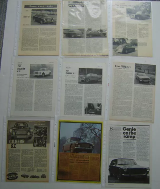 Gilbern GT Collection of 10 Road Tests & Articles from various Magazines