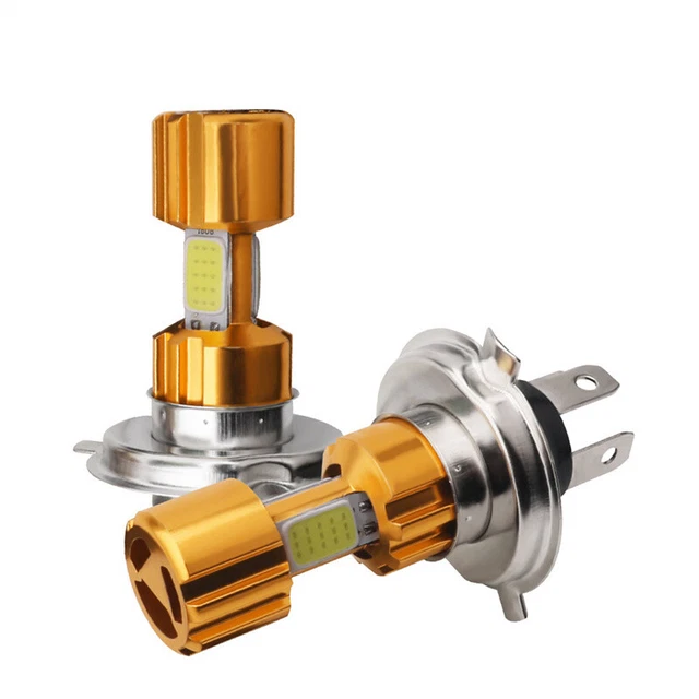 Faisceau Haut Bas 6000K Ampoule Phare Moto LED BA20D 6V - 12 SMD 5730 - 6000K Blanc - Faisceau Haut/Bas Ampoule Feux De Croisement