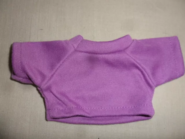 kleines T-Shirt, lila, für ca. 20 cm Bären