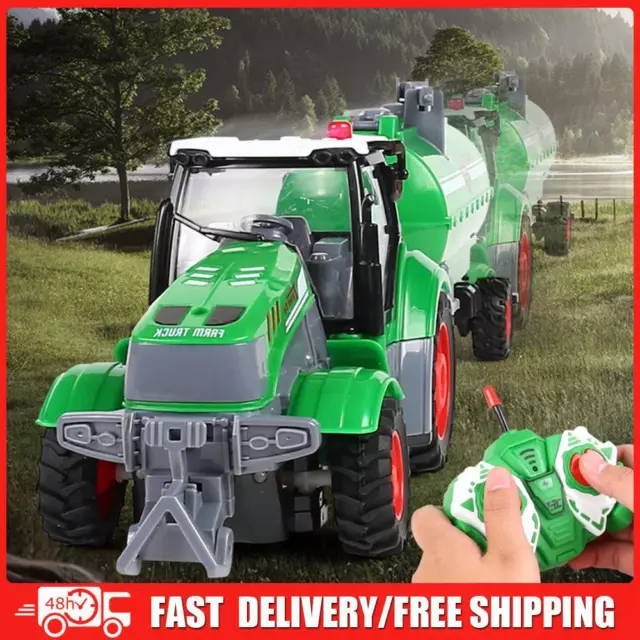 3.7V Lithium Battery Electric Car Toy Best Gift 1/24 RC Tractor Set USB Charging