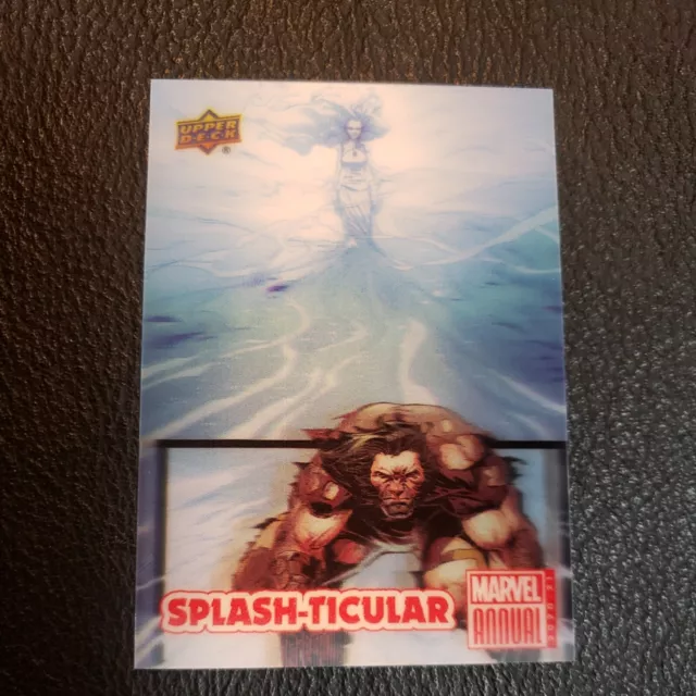 2020/21 UD Marvel Annual "SPLASH-TICULAR" 3D Insert Card #S19...WOLVERINE #1