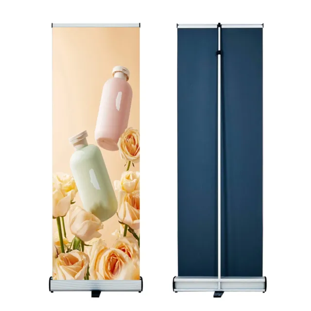 24"x80" Retractable Roll Up Banner Stand Trade Show Display Stand (Stand Only)