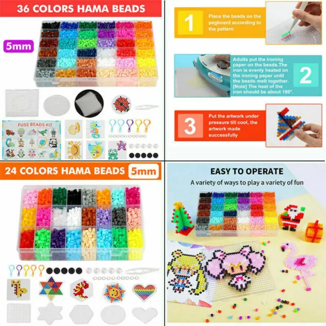 Educational DIY Fuse Beads Kit 5mm DIY Art Craft Toys Ironing Beads for  Kids with Pegboards Shape Series Plastic DIY Beads - China DIY Beads and Fuse  Bead price