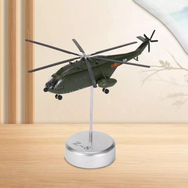 1:144 Maßstab Hubschrauber Display Flugzeug mit abnehmbarem Ständer Druckguss Flugzeug