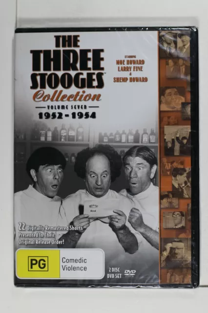 The Three Stooges Collection Vol. 7 (1952-54) : 2 DVD Set Region 4 New Sealed