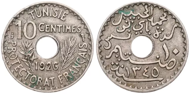 Tunesien - Tunisie 10 Centimes 1891-1945 - 1308-1364 - verschiedene Jahrgänge