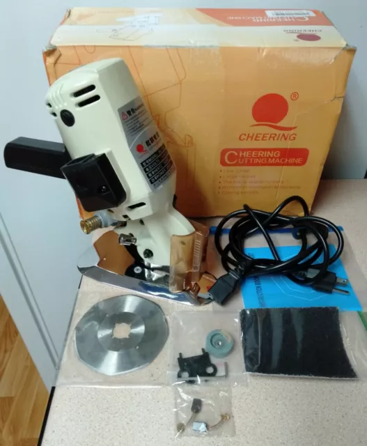 Zhejiang Cheering Cloth Cutting Machine Model:RC-110 Volts:110V-+10% 10/60 Hertz
