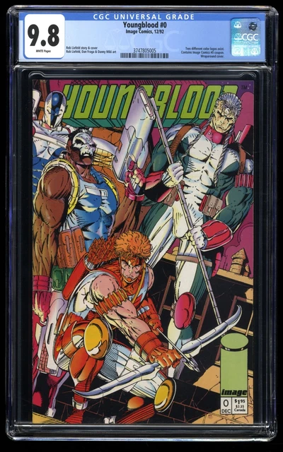 Youngblood #0 CGC NM/M 9.8 White Pages Rob Liefeld Story and Cover! Image