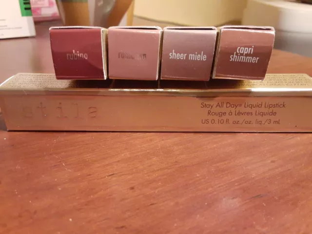 STILA Stay All Day Liquid Lipstick -Pick Color- .10 fl oz Full Size New in Box