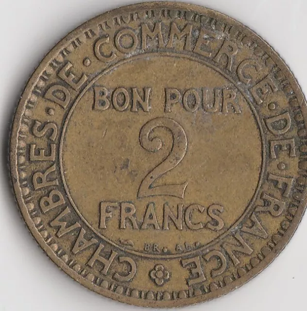 2 Francs - DOMARD  Chambre de Commerce de France  - 1921 - Bon-Jeton-Pièce