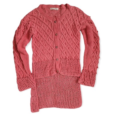 JOULES KEVA CARDIGAN Soft Coral Size 10 