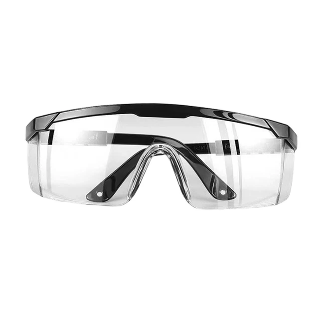 Safety Goggles Glasses Anti Scratch/Dust/Fog Protective Black Frame