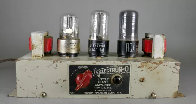 Vintage Electron-O Little Giant Tube Amp Amplifier Hudson America Corp