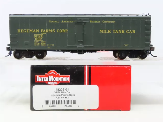 HO Scale InterMountain 48209-01 GPEX Hegeman Farms Milk Car #992