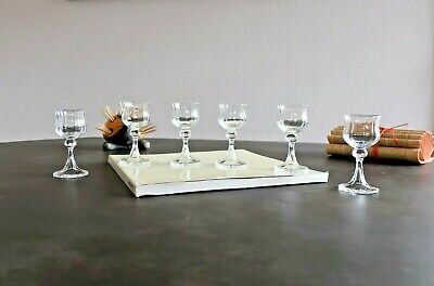Daum Vintage Service de 18 verres cristal Daum FRANCE en boite d'origine 