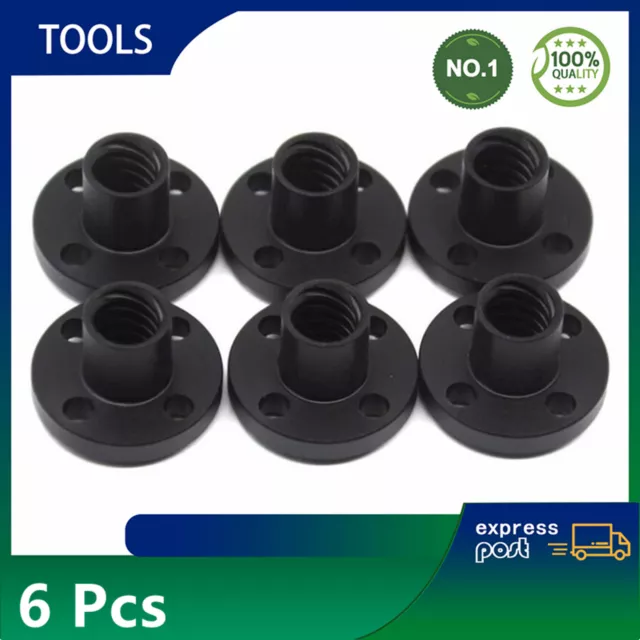 6 Pcs 3d Drucker Zubehör Pom Kunststoff Mutter Trapezschraube