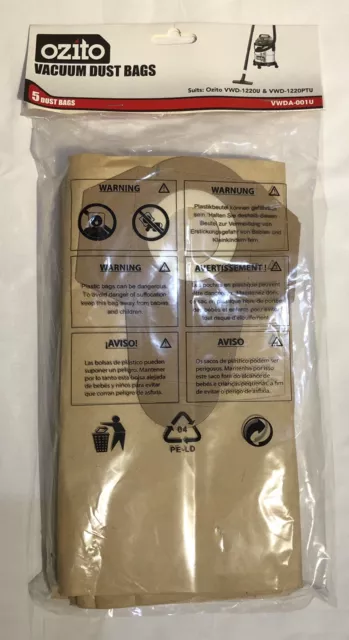 Ozito dust 2025 bag