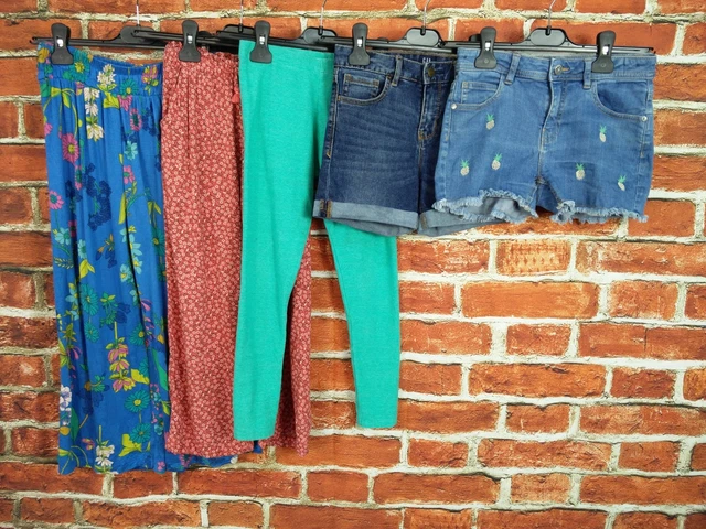 Girl Bundle Age 9-10 Years Next H&M Gap M&S Denim Shorts Trousers Leggings 140Cm