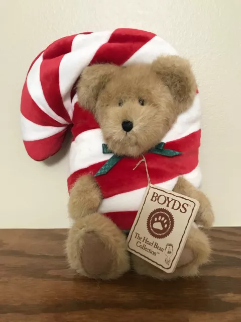 Boyds Bears Mr. Sweetpeeks Candy Cane Bear