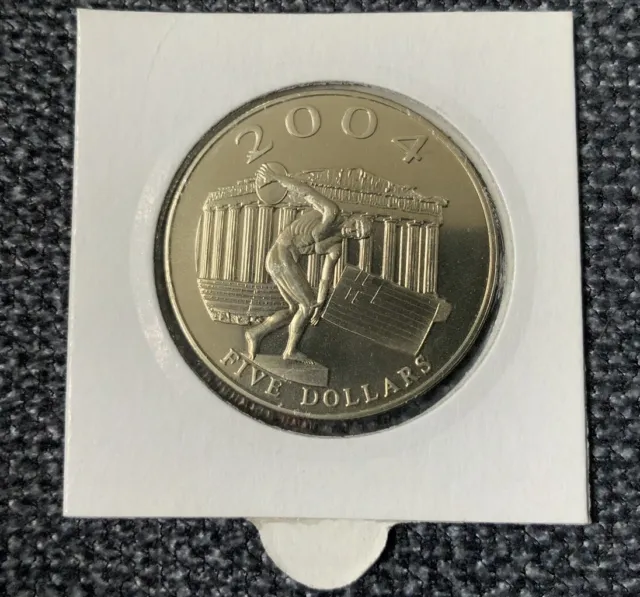 5 Dollar 2003 Liberia Olympische Spiele 2004 Ø 33 mm