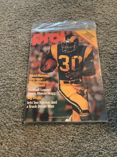 1978 MIAMI DOLPHINS v Baltimore Colts Football Program Bob Griese 2 TDs