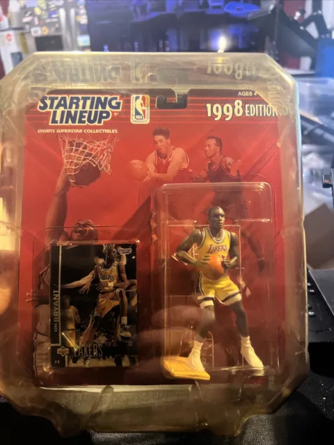 Figura de acción Kobe Bryant Starting Lineup NBA 1998 edición Lakers SLU NUEVA