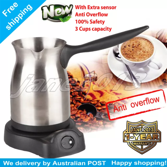 4 Cups Electric Turkish Coffee Maker With Anti overflow With Auto Cut-off Switch