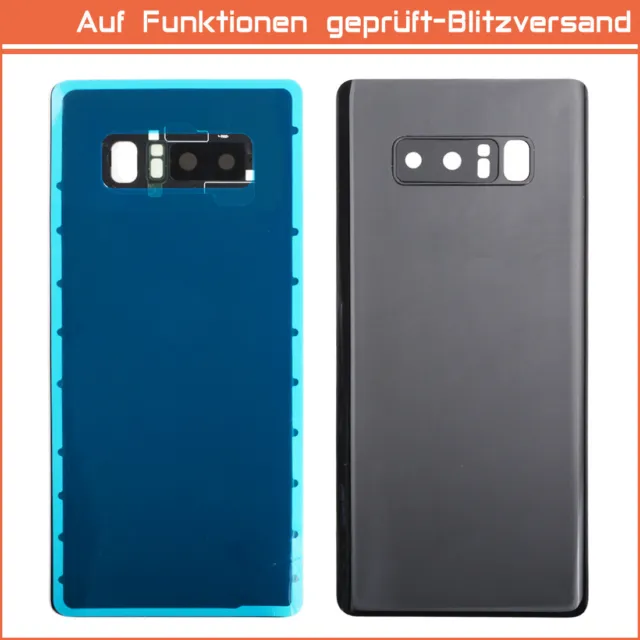 Für Samsung Galaxy Note 8 SM-N950 Akkudeckel Back Cover Mit Kameralinse Schwarz