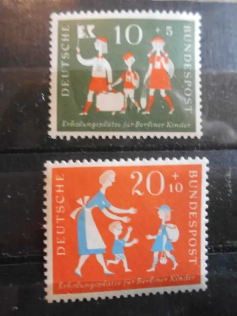 Bund Mi.- Nr. 250 - 251 postfrisch 1.2.1957 Erholungsplätze für Berliner Kinder