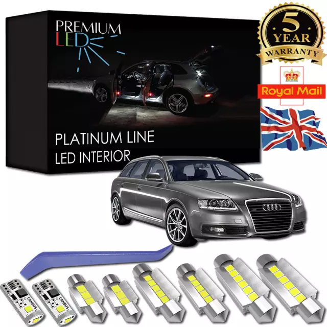 Audi A6 C6 Avant LED Interior Kit Premium 17 White Error Free Canbus 4F S6 RS6