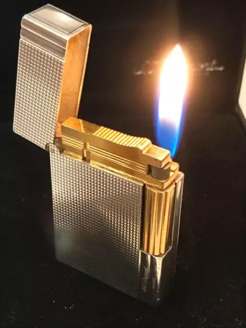 S.T. Dupont Gas Lighter Gatsby line 2s combination diamond cut