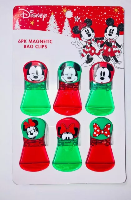 Disney Mickey Mouse Magnetic Chip Bag Clips 6 Pack Best Brands Colorful