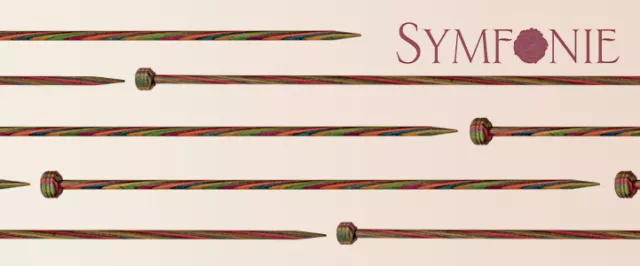 Knit Pro Symfonie 30cm Single Pointed Knitting Needles Sizes 3.00mm-7.00mm