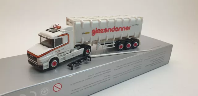 Herpa 1/87 Scania R05 Hauber Bulkcontainer “Giezendanner" Schweiz 2