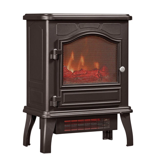 Portable Tabletop Infrared Quart Electric Fireplace Heater Flame Effect Indoor
