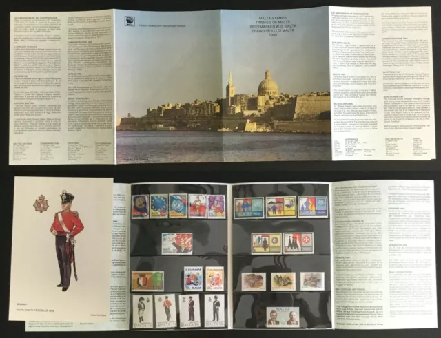 Malta 1989 Quaderno Dei Francobolli Completo Di Tutte Le Emissioni Nuovo