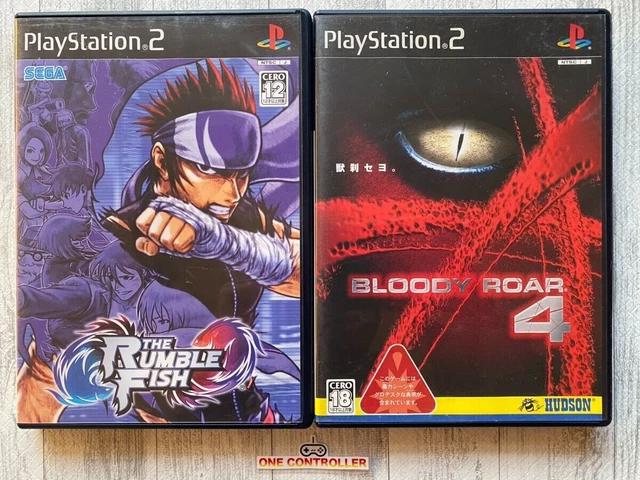 SONY PlayStation 2 PS2 The Rumble Fish & Bloody Roar 4 set from Japan