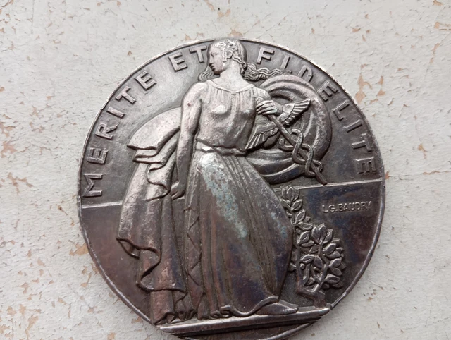 Médaille Bronze "Premiers Spationautes Français" Baudry & Chrétien 1984 - Par I. Very