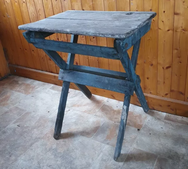 Antique Folding Wooden School Desk (Restoration project)