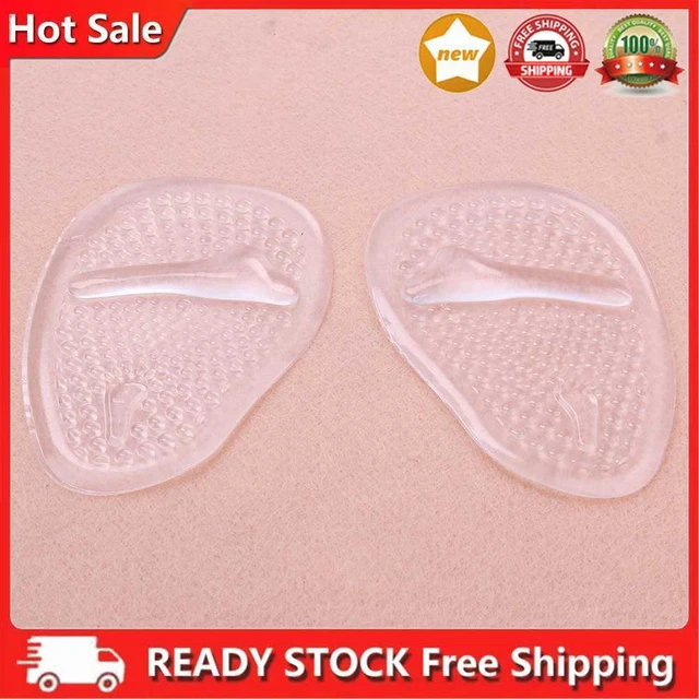 1 par de tapetes delanteros para pies almohadilla de silicona absorbente de sudor cuidado transpirable de los pies