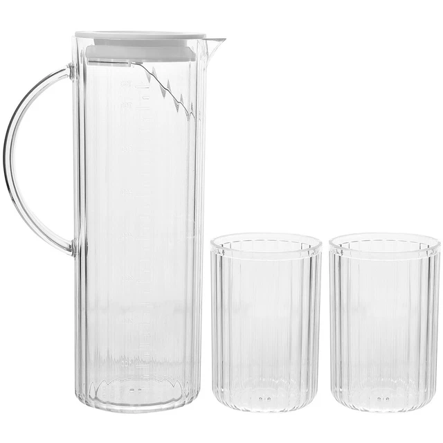 Juego de botellas de agua fría jarra de cócteles botellas de leche nevera jarra de alta capacidad