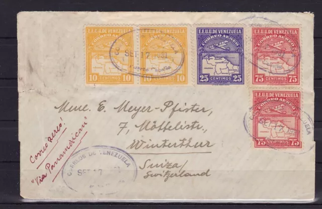 Venezuela Luftpost-Brief nach Winterthur/Schweiz, 1931 #1043812