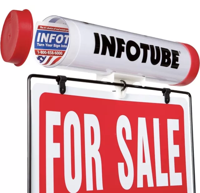 Infotube Outdoor Brochure Plastic Flyer Holder Durable Real Estate or Rental