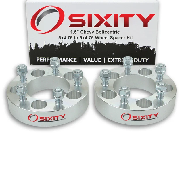 2pc 1.5" Wheel Spacers for Chevy Camaro Corvette Adapters Lugs Studs 5x4.75 ym