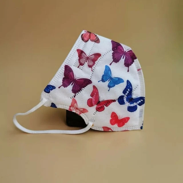 Pack 30 Mascarillas Filtro Protector Facial 95% Estampado Mariposa Infantil Niña